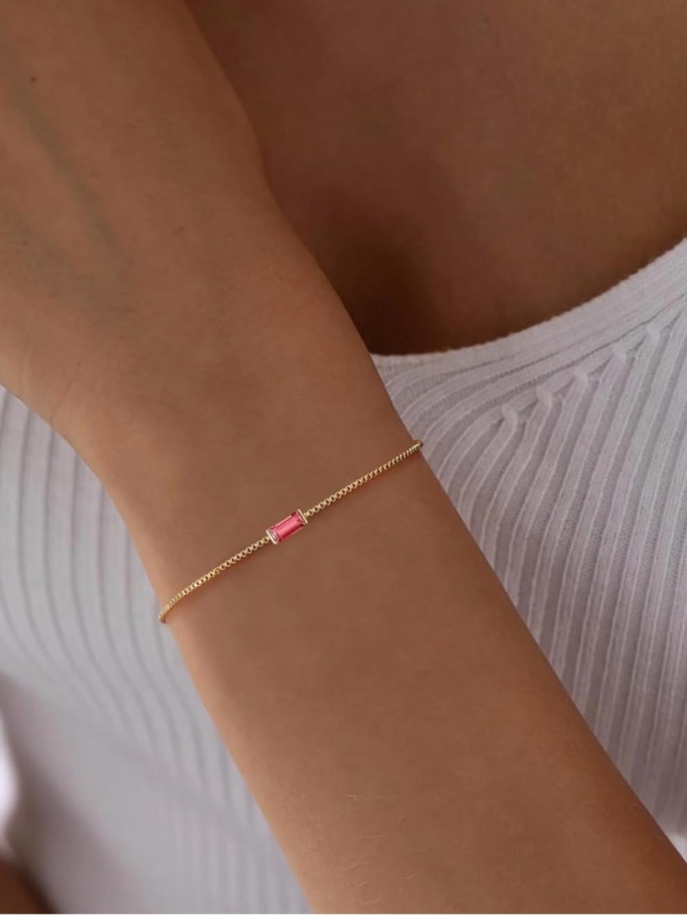 14K Gold PLATED Bracelet for Women. Jewelry Bracelet. 6.3+1.2 Inch Extend.